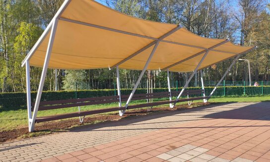 Pavėsinės remonto darbai baigti