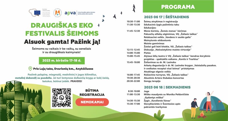 Draugiškas EKO festivalis šeimoms 