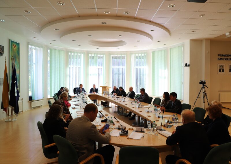 Šiuo metu vyksta Visagino savivaldybės tarybos posėdis