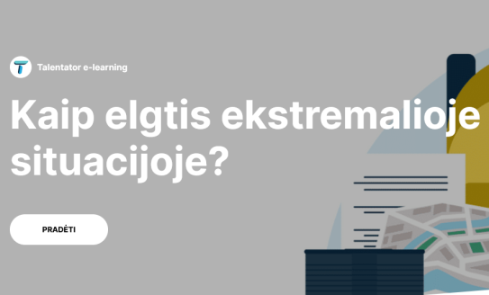Mokymai gyventojams „Kaip elgtis ekstremalioje situacijoje“?