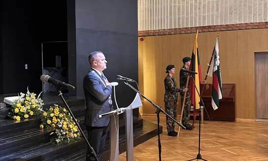 Šiuo metu vyksta iškilmingas Visagino savivaldybės tarybos posėdis