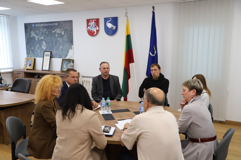 Meras susitiko su biatlono sporto šakos Visagine atstovais