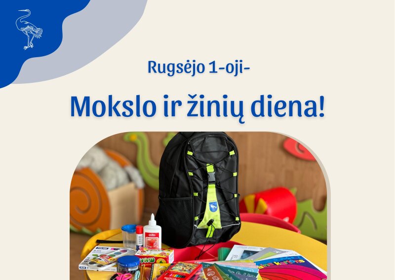 Sveikiname Mokslo ir žinių dienos proga!