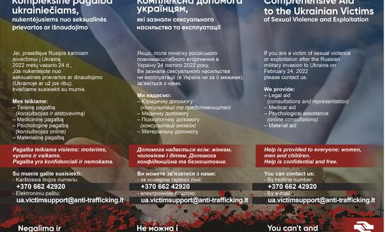 Projektas kompleksinės pagalbos ukrainiečiams,nukentėjusiems nuo seksualinio smurto
