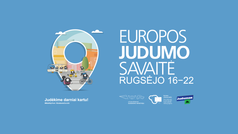 Į Lietuvą atkeliauja rugsėjo 16–22 d. vyksianti Europos judumo savaitė: prie Vilniaus šiemet...