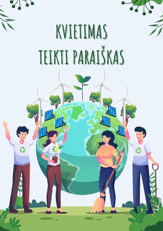 Kvietimas teikti paraiškas Visagino savivaldybės visuomenės aplinkosauginio švietimo projektų...