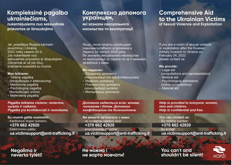 Projektas kompleksinės pagalbos ukrainiečiams,nukentėjusiems nuo seksualinio smurto