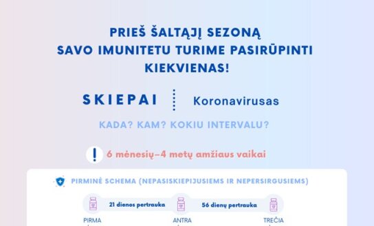 Rūpinkimės savo sveikata jau dabar: Sveikatos apsaugos ministerija rekomenduoja skiepytis gripo...