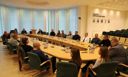 Visagino savivaldybėje lankosi savivaldybių profesinių sąjungų atstovai