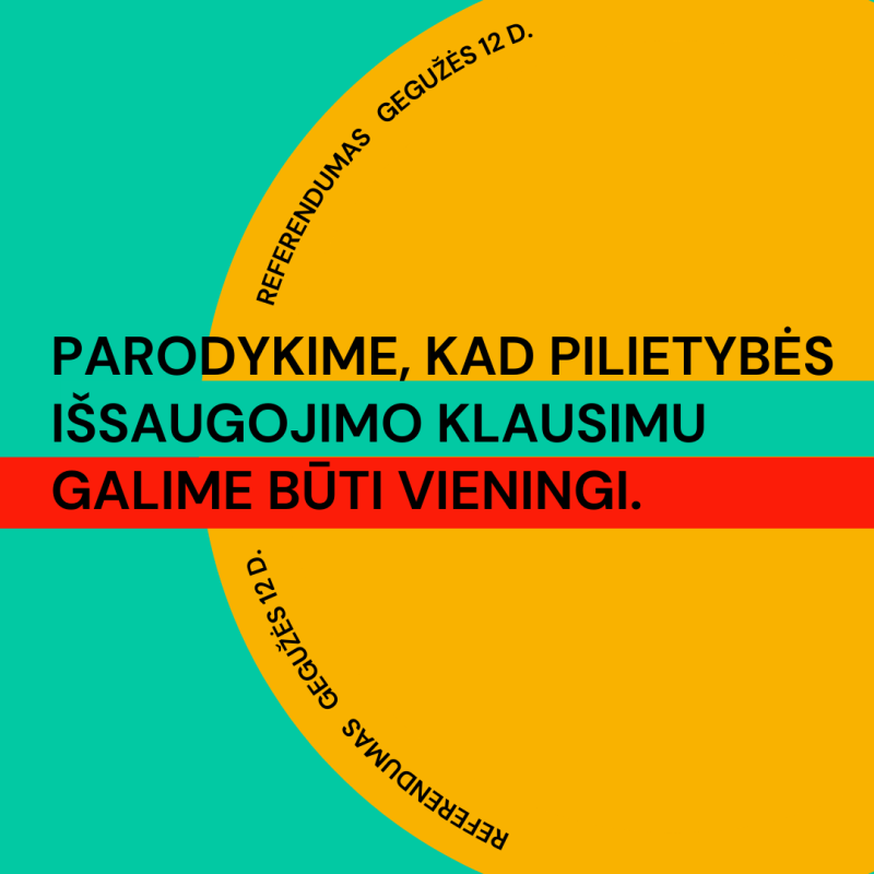 Kartu su prezidento rinkimais vyks ir referendumas dėl pilietybės išsaugojimo