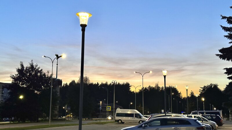 Ką tik atnaujintas Visagino apšvietimas: šiuolaikiškas, taupus, tvarus