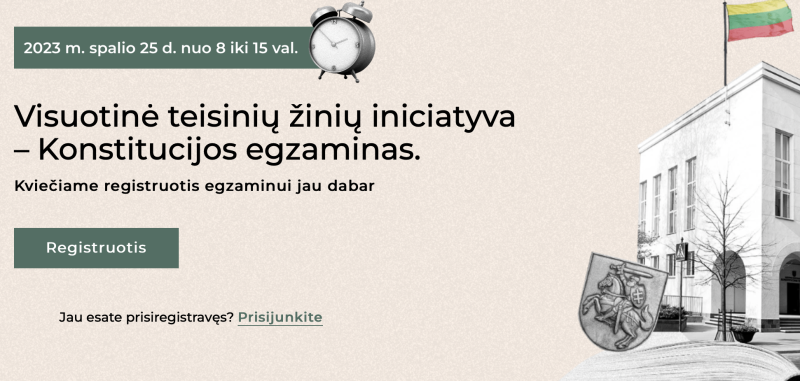 Kviečiame dalyvauti Konstitucijos egzamine jau DABAR!