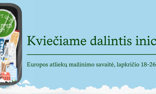 Aplinkos ministerija kviečia kartu minėti Europos atliekų mažinimo savaitę ir lapkričio 18-26 d....