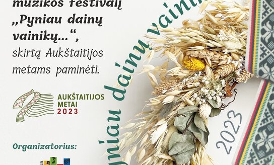 Kviečiame dalyvauti liaudies muzikos festivalyje „Pyniau dainų vainikų…“