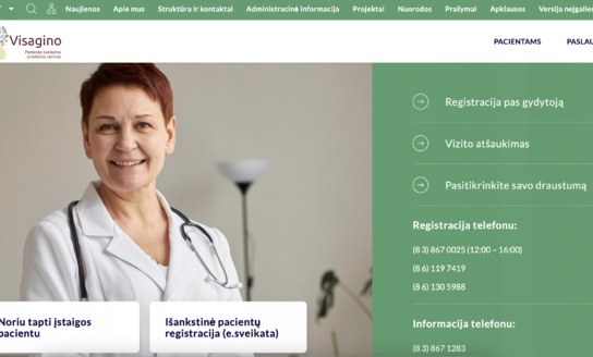 Tobulina paslaugas: VšĮ Visagino pirminės sveikatos priežiūros centras praneša apie naujas galimybes