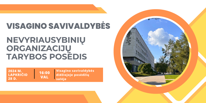 Šaukiamas pirmasis NVO tarybos 2023-2025 kadencijos posėdis 