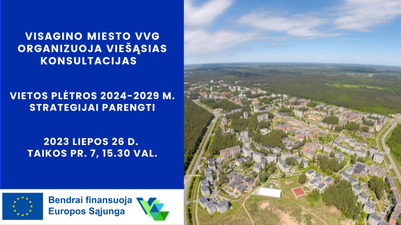 Rengiama Visagino m. vietos plėtros strategija 2024-2029