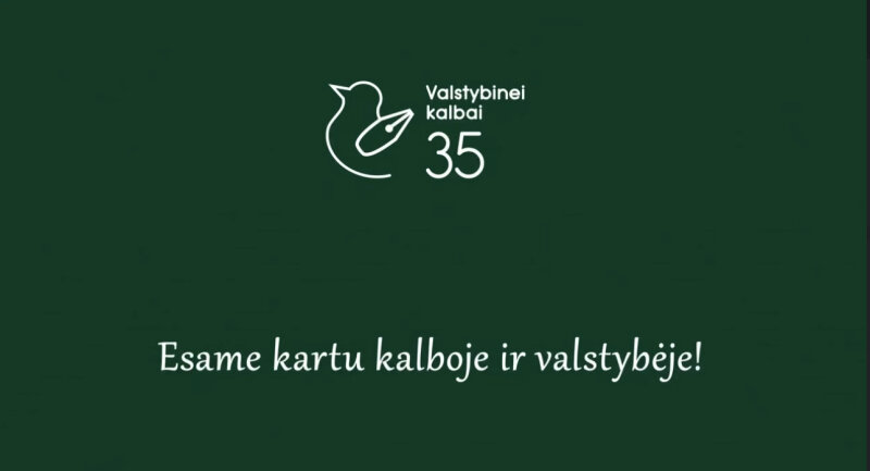 Šį rudenį minime lietuvių kalbos paskelbimo valstybine 35-metį