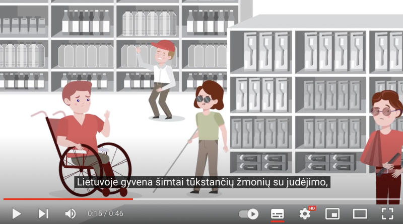Plataus vartojimo prekių ir viešųjų paslaugų prieinamumas žmonėms su negalia
