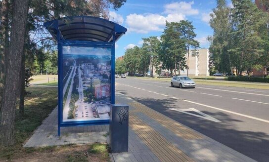 Pasinaudokite galimybe iškabinti reklamą transporto laukimo pavilijonuose