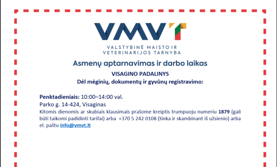 Dėl mėginių, dokumentų ir gyvūnų registravimo