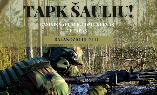 Kvietimas prisijungti prie Lietuvos šaulių sąjungos