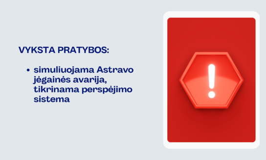Vyksta pratybos: simuliuojama Astravo jėgainės avarija, tikrinama perspėjimo sistema