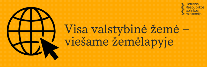Skaitmeniniame žemėlapyje visa informacija apie valstybinę žemę