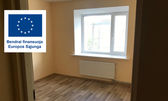  Pradėtas projekto „Bendrabučio tipo pastato, esančio Kosmoso g. 28, Visagine, patalpų...