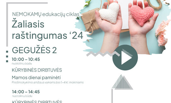 „Žaliasis taškas" kviečia prisijungti prie nemokamų nuotolinių edukacijų ciklo 