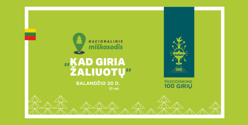 Prasidėjo registracija į Nacionalinį miškasodį „Kad giria žaliuotų“