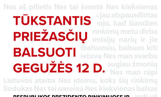 Prasideda balsavimas iš anksto Prezidento rinkimuose ir referendume