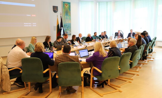 Šiuo metu vyksta penktasis 2024 metų Visagino savivaldybės tarybos posėdis