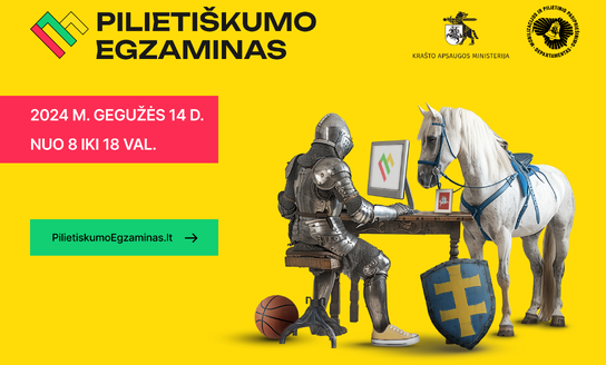  Kviečiame dalyvauti pirmajame Pilietiškumo egzamine!