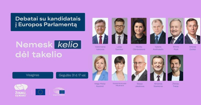 Kandidatų į Europos Parlamentą debatai Visagine