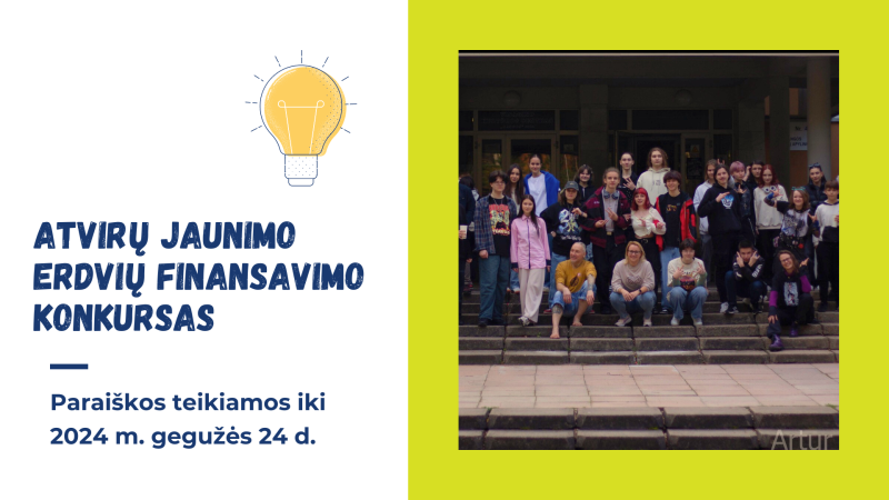 Skelbiamas konkursas - Visagino atviroms jaunimo erdvėms