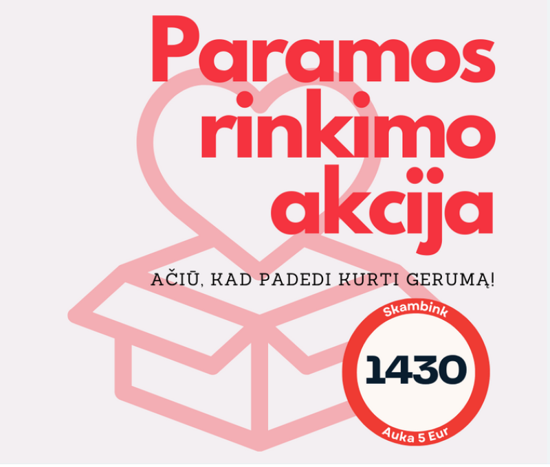 Visuomenę kviečia prisidėti: nupirkti higienos priemones bėdos ištiktiems žmonėms