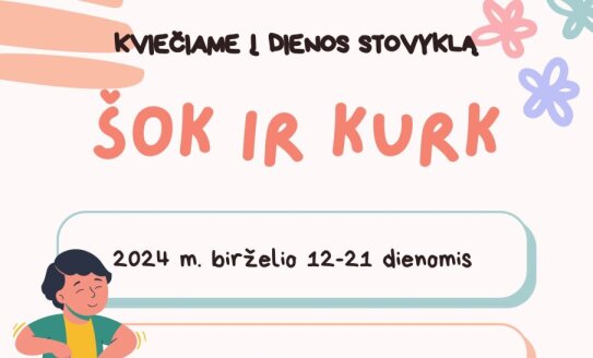 Visagino Edukacijų centras kviečia registruoti vaikus į dienos stovyklas