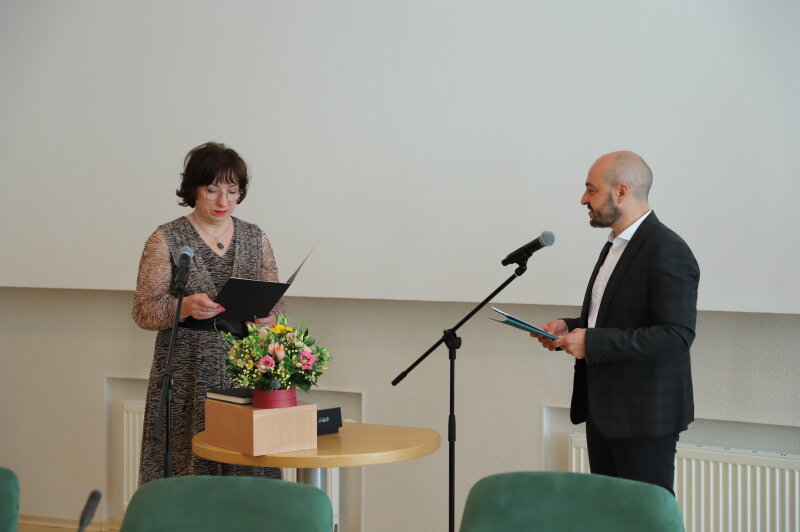 Prisiekė nauja Visagino savivaldybės tarybos narė