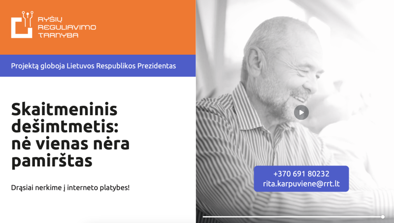 LR Prezidento globojamas projektas „Skaitmeninis dešimtmetis: nė vienas nėra pamirštas“