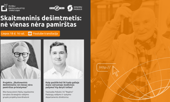 Projekto „Skaitmeninis dešimtmetis: nė vienas nėra pamirštas“ paskaita  