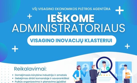 Ieškomas Inovacijų klasterio administratorius (-ė)!