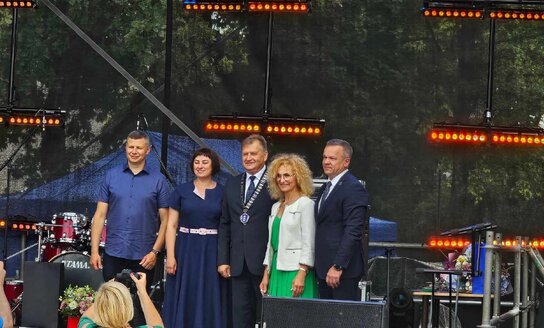 Visagino vadovai pasveikino partnerius ir draugus