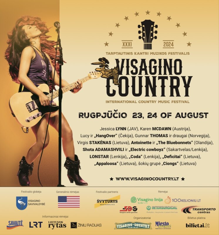 Kviečiame dalyvauti tarptautiniame muzikos festivalyje „Visagino country“!