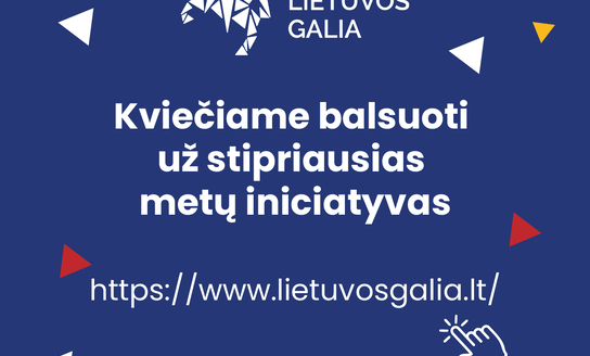 Kviečiame balsuoti už Visagino iniciatyvas.