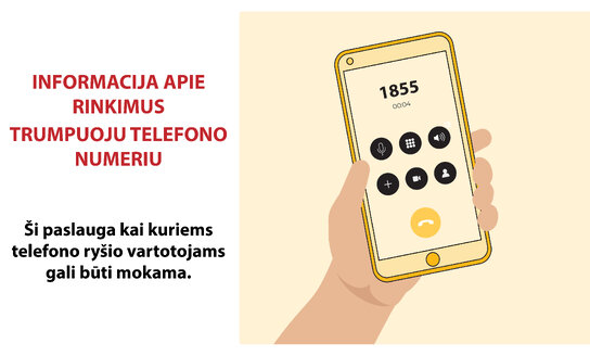 Paveikslėlis, susijęs su renginiu: Svarbiausia informacija apie Seimo rinkimus – trumpuoju numeriu 1855