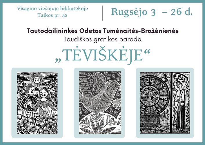 Paveikslelis, susijęs su Liaudiškos grafikos paroda „Tėviškėje“