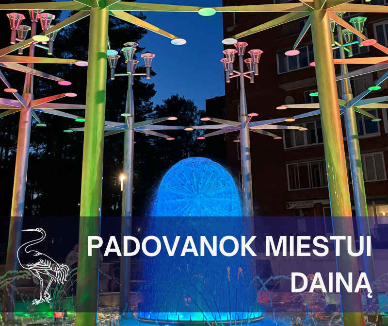 Suteikime fontanui naujos gyvybės! Kartu išrinkime dainas, pagal kurias norime šokti ir šokdinti...