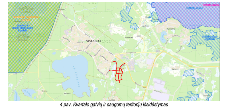 Parengti Gatvių ir lietaus nuotekų tinklų statybos sklypuose statybos projekto projektiniai...
