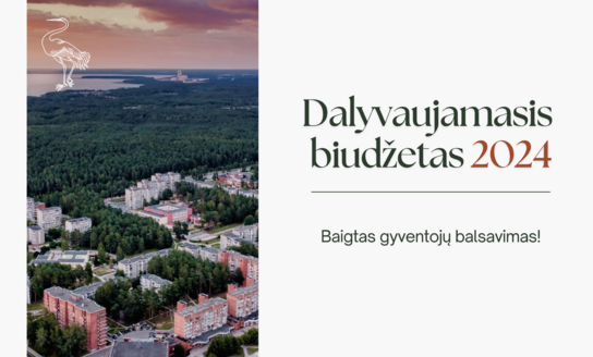 Dalyvaujamasis biudžetas: baigtas gyventojų balsavimas!